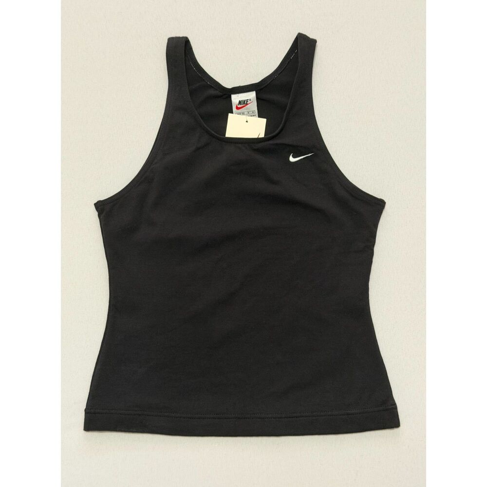 Vintage Nike NWT Black Fitted Tank Top | Size Medium